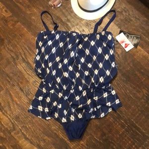 Maxine of Hollywood Skirted One-Piece Swimsuit